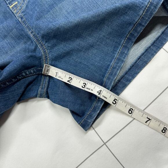 Spanx Shorts Womens XS Blue Vintage Indigo Jean Shaping Denim High Rise Stretch - Picture 10 of 12